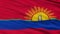 Closeup Carabobo State city flag, Venezuela