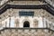 Closeup of the carved symbols on Wanbu Huayan Tower, White Pagoda in Hohhot, Inner Mongolia, China