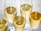 Closeup of champagne glasses