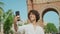 Closeup cheerful man taking selfie photo to mobile. Guy showing thumbs up sign.