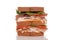Closeup chicken club sandwich