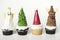 Closeup of christmas cupcakes decorations