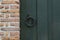 Closeup of church door, Enkhuizen, The Netherlands