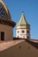 Closeup of the Church of San Gennaro in the little town of Praiano on the Amalfi Coast, Southern Italy