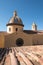 Closeup of the Church of San Gennaro in the little town of Praiano on the Amalfi Coast, Southern Italy