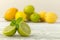 Closeup citrus fruit