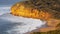 Closeup of the cliffs at bells beach