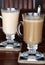 Closeup of coffee and tea