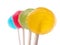 Closeup of colorful lollypop