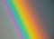 Closeup of the colorful rainbow hues in gray sky
