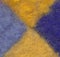 Closeup of colourful felted wool