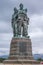 Closeup of Commando Memorial, Scotland.