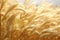 Closeup of corn silk blowing in the wind a