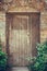 Closeup of a Cottage door