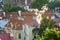 Closeup on courtyard of Old town, Tallinn