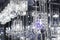 Closeup Crystal chandelier