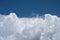 Closeup Cumulus clouds