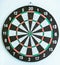 Closeup.Darts Board isolated on white background. photo with copy space