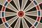Closeup Darts target - circle round patterns - White Black Abstract Background