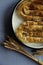 Closeup of a delicious burek homemade food on a table