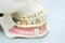 Closeup dental tooth model