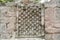 Closeup detail of architectural feature at Becan ruins Mexico