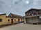 Closeup of Devanahalli Venugopala Swamy Temple with Lord Venkateshwara Marriage and Padmanabha Swamy Statue with Lakshmi