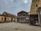 Closeup of Devanahalli Venugopala Swamy Temple with Lord Venkateshwara Marriage and Padmanabha Swamy Statue with Lakshmi