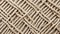 Closeup of Diagonal Lines of Textures in Beige Macrame AI Generated