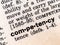 Closeup of the dictionary definition of the word competency