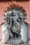 Closeup of dwarapalaka at Sri Sangameshwar Temple, Bagalkot, Karnataka, India