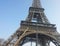 Closeup of the Eiffel Tower (Tour Eiffel)