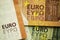 Closeup Euro Money Banknotes