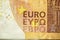 Closeup Euro Money Banknotes