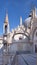 Closeup on the exterior Saint Mark's Basilica in Venice, Italy.