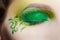 Closeup of eyezone bodyart