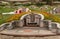 Closeup of Family grave at Chao Pho Khao Chalak Cemetery, Bang Phra, Thailand