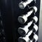 Closeup of fitness equipment dumbbells