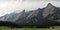 Closeup of Flatiron mountains in Boulder, Colorado