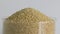 Closeup of foxtail millet grains. A perfect image for health and nutrition concepts