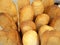 Closeup of French bread or Baguette bread