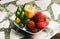 Closeup of Fruit offering sacred and Shrine