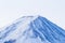 Closeup Fuji mountain Fujisan beautiful snowcapped volcano and