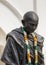 Closeup of Gandhi statue in Madurai.