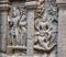 Closeup of God sculptures in Ellora Temples