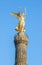 Closeup of golden Victory Column in Berlin