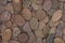 Closeup gravel stones for decorative floor