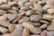 Closeup gravel stones for decorative floor