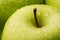 Closeup of a green Granny Smith Apple