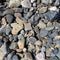 Closeup of grey beach stones